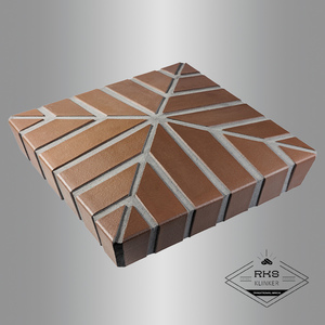 Кирпичные колпаки на столб "ЛСР, Мюнхен", Гладкий, шов Тёмно-серый