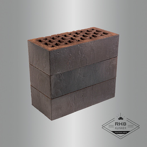 Кирпич лицевой Roben, FARO schwarz-nuanciert, geschiefert, NF