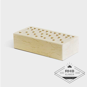 Кирпич облицовочный Маркинский, светло-бежевый, риф, 1 НФ