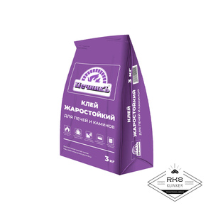 Клей жаростойкий для печей и каминов Печникъ, 3 кг