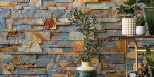 Интерьерный декоративный камень 3D панели RKS SLATE Сланец Dark Multicolor Modern заказать (3)