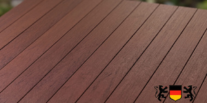 Террасная доска ДПК Bamberg полнотелая, African Bubinga