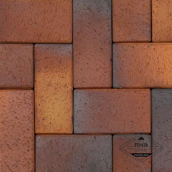 Тротуарный кирпич ABC-Klinkergruppe, Herbstlaub-geflammt, 240х118х52мм в Тамбове