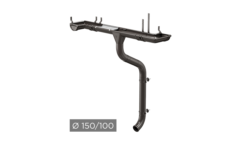 Водосточная система AQUASYSTEM PU 150/100 мм RR 32 в Тамбове