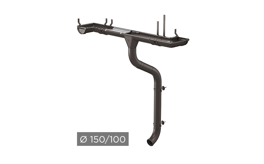 Водосточная система AQUASYSTEM PU MATT 150/100 мм RR 32 в Тамбове