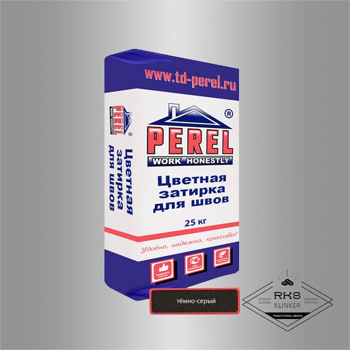 Зимняя затирочная смесь Perel RL 15/тёмно-серая в Тамбове