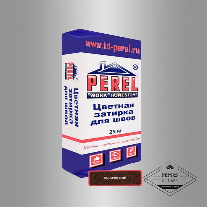 Зимняя затирочная смесь Perel RL 50/коричневая в Тамбове