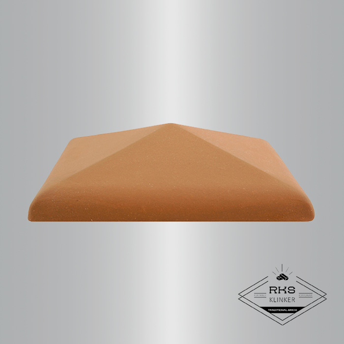 Клинкерный колпак на столб ZG Clinker, С42 425х425 мм, красный в Тамбове