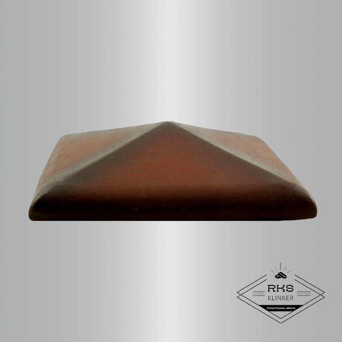 Клинкерный колпак на столб ZG Clinker, С42 425х425 мм, ольха в Тамбове