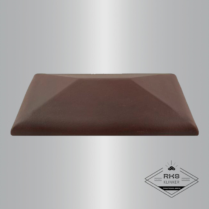 Клинкерный колпак на столб ZG Clinker, СР 300х425 мм, вишнёвый в Тамбове