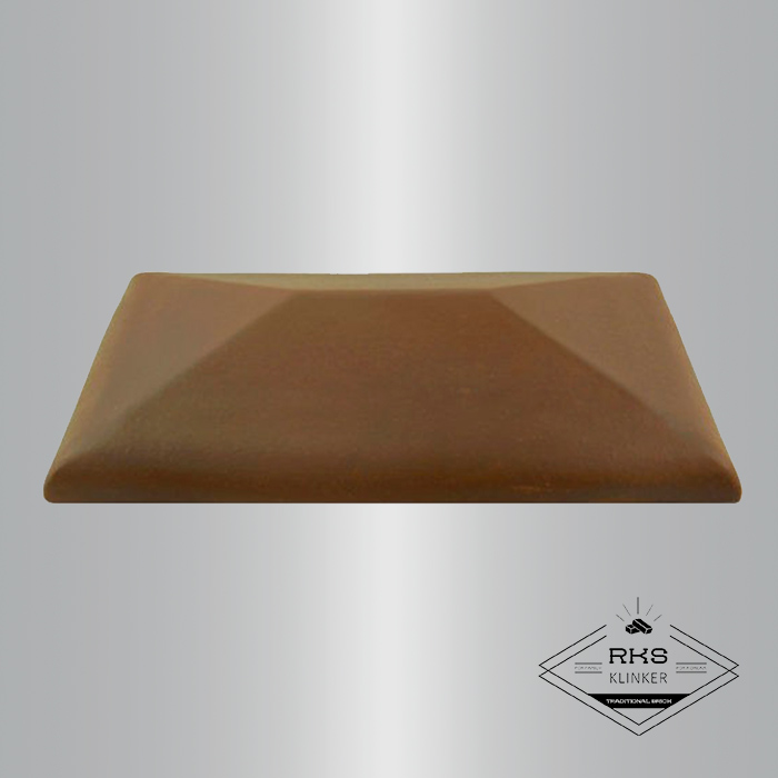 Клинкерный колпак на столб ZG Clinker, СР 300х425 мм, коричневый в Тамбове