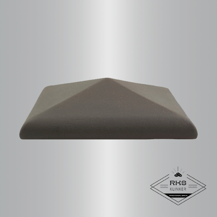 Клинкерный колпак на столб ZG Clinker, С42 425х425 мм, графит в Тамбове