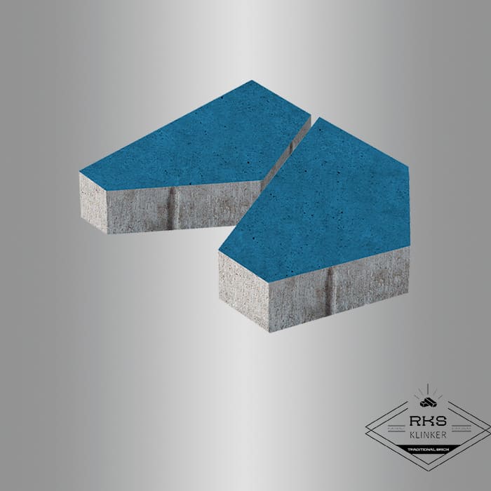 Плитка тротуарная БелАрБет Полигональ Синий Тротуарная плитка и дорожные элементы компания RKS KLINKER строительные отделочные материалы продажа купить цена тамбов Плитка тротуарная БелАрБет, Полигональ, Синий в Тамбове