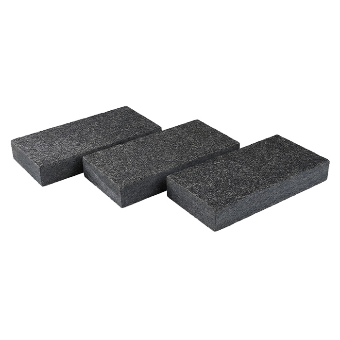 Гранитная брусчатка RKS SLATE Gabbro (Габбро) Пиленая, 200x100 мм в Тамбове