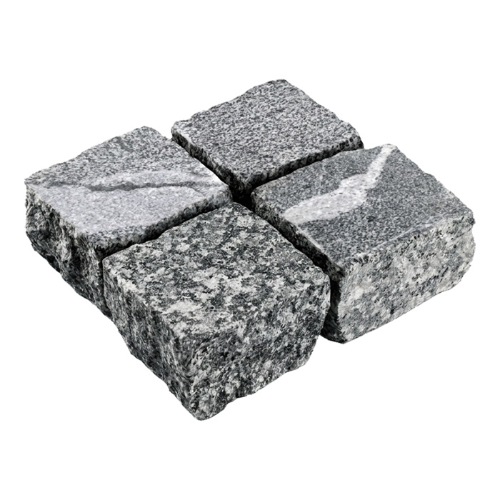 Гранитная брусчатка Snow Obsidian, Карандаш, 100x100 мм в Тамбове