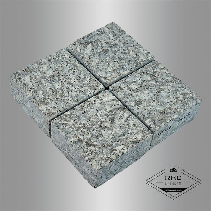 Гранитная брусчатка Grey Pearl, Пиленая, 100x100 мм в Тамбове
