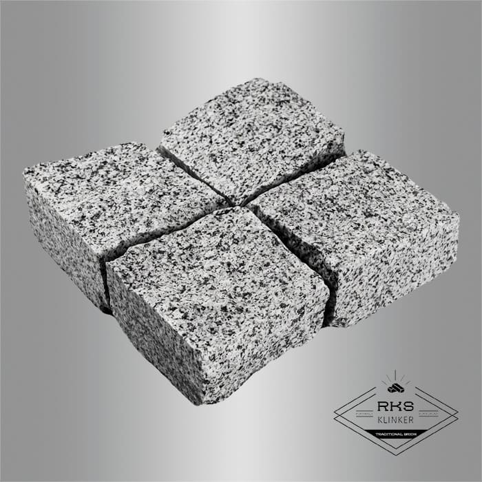 Гранитная брусчатка Камбулатовский, Колотая, 100х100 мм в Тамбове