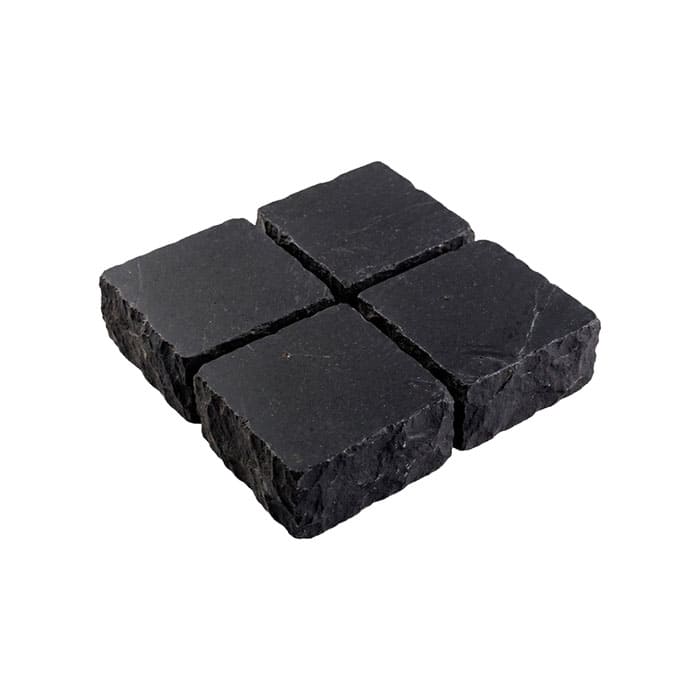 Брусчатка из известняка RKS Slate Belgian Black 100x100x30 мм в Тамбове