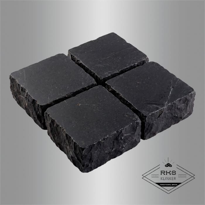 Брусчатка из известняка RKS Slate Belgian Black 100x100x30 мм в Тамбове
