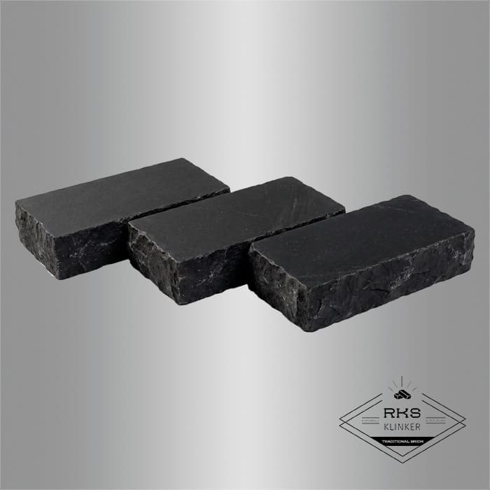 Брусчатка из известняка RKS Slate Belgian Black 200x100x40 мм в Тамбове
