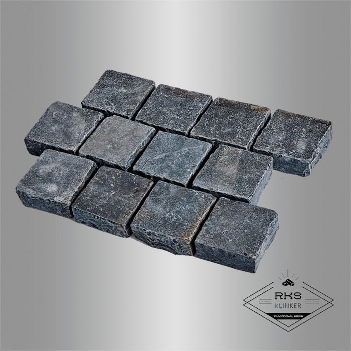 Брусчатка из известняка RKS Slate Belgian Black 100x100x30 мм в Тамбове
