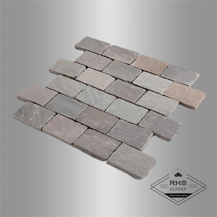 Брусчатка из песчаника RKS Slate Belgian Grey 200x100x40 мм в Тамбове
