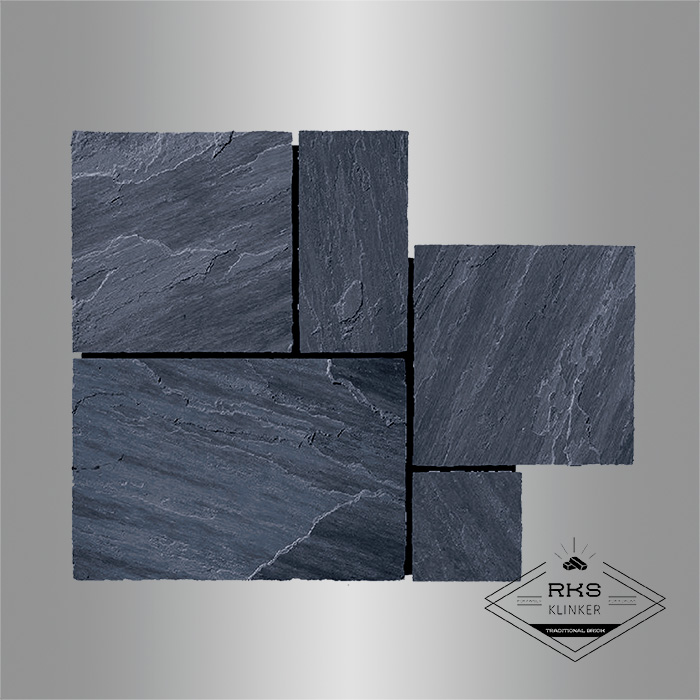 Мозаика из камня известняк RKS SLATE Belgian Black в Тамбове