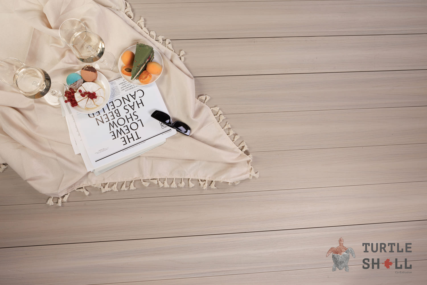 Террасная доска из ДПК Turtle Shell Solid, French Oak, Co-Extrusion (Dual)(1)