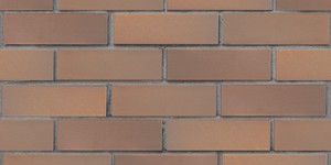 Клинкерный кирпич ЛСР Прага светло-коричневый флэш, гладкий, 0,7НФ на сером шве