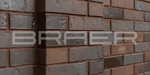 Кирпич облицовочный БРАЕР КЛАДКА LIMITED ТЕРРА фасад двухэтажного дома (3)