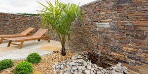 Забор и подпорные стены из камня 3D панели RKS SLATE Сланец Cedar Slate Country фото (1)
