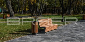 Дорожки из тротуарной плитки БРАЕР Сити 600х300 ночь и Лувр 200х200 ночь - Нижний парк в Липецке (3)